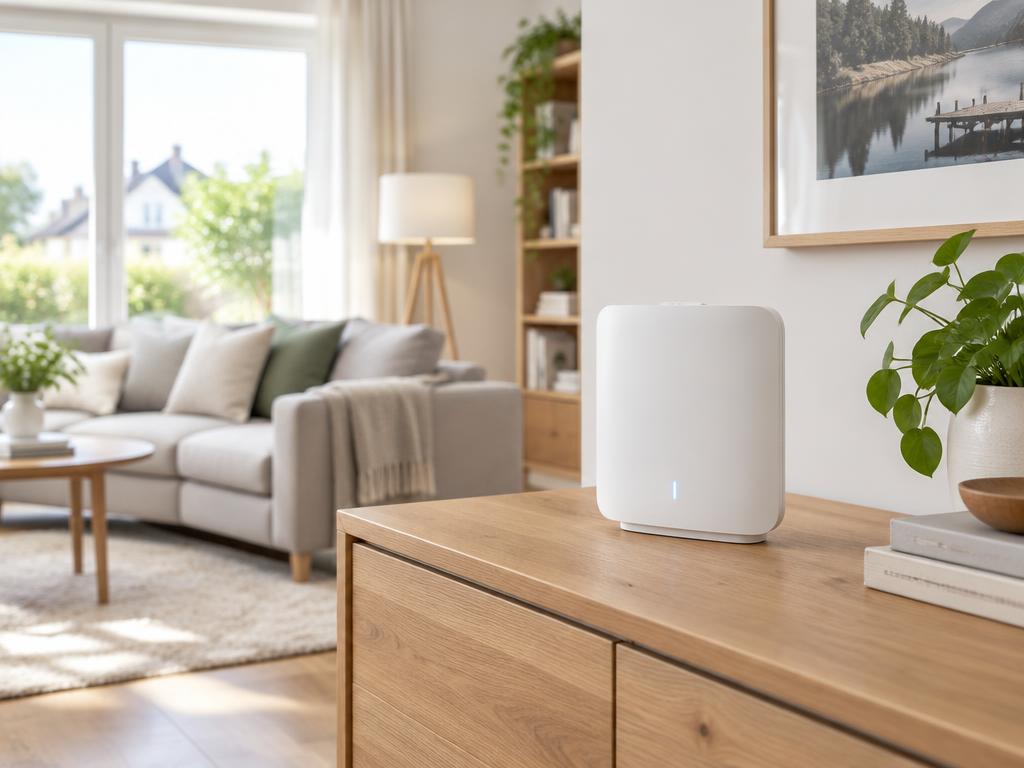 Autarke kabellose Alarmanlage ohne WLAN und Internet im modernen Wohnbereich